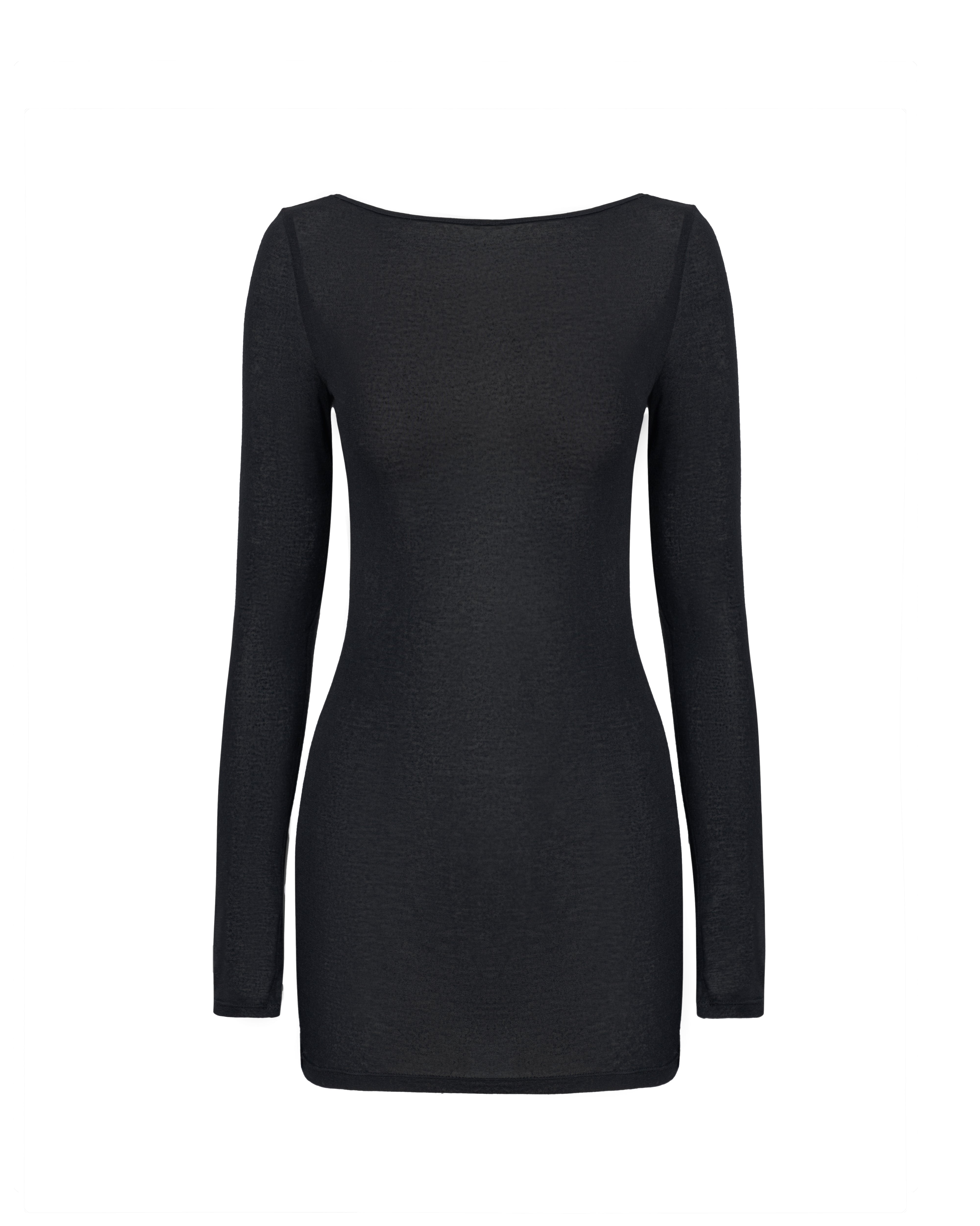 Sheer Mini Dress "Noir"