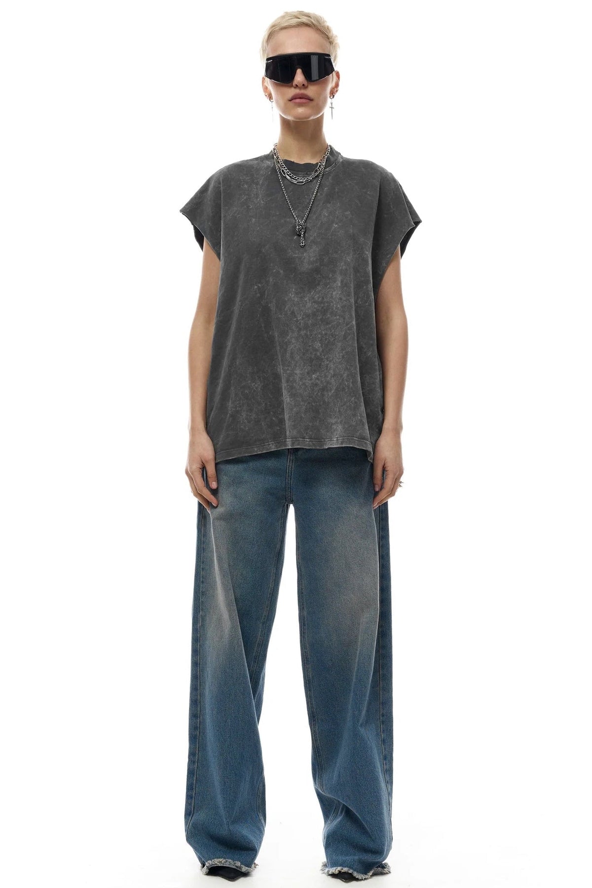 OVERSIZED FIT COTTON TANK TOP