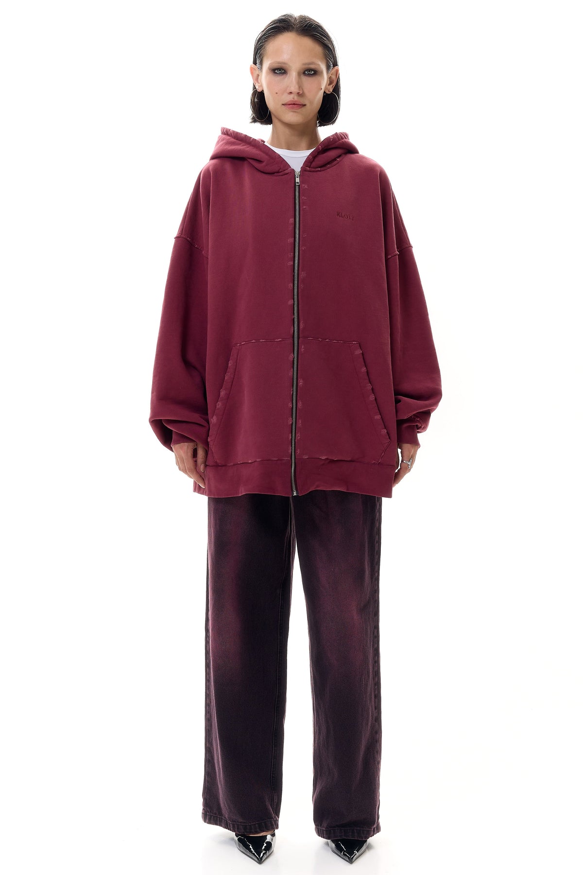 Oversized Hoodie with KLOTT Embroidery