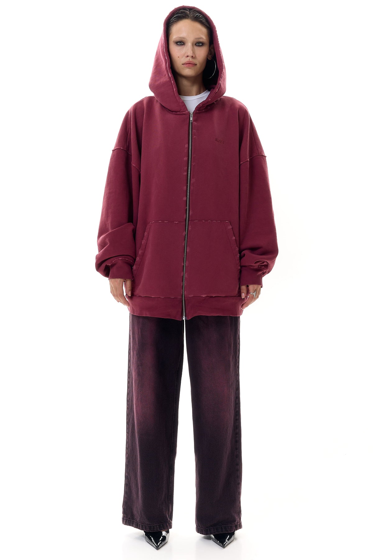 Oversized Hoodie with KLOTT Embroidery