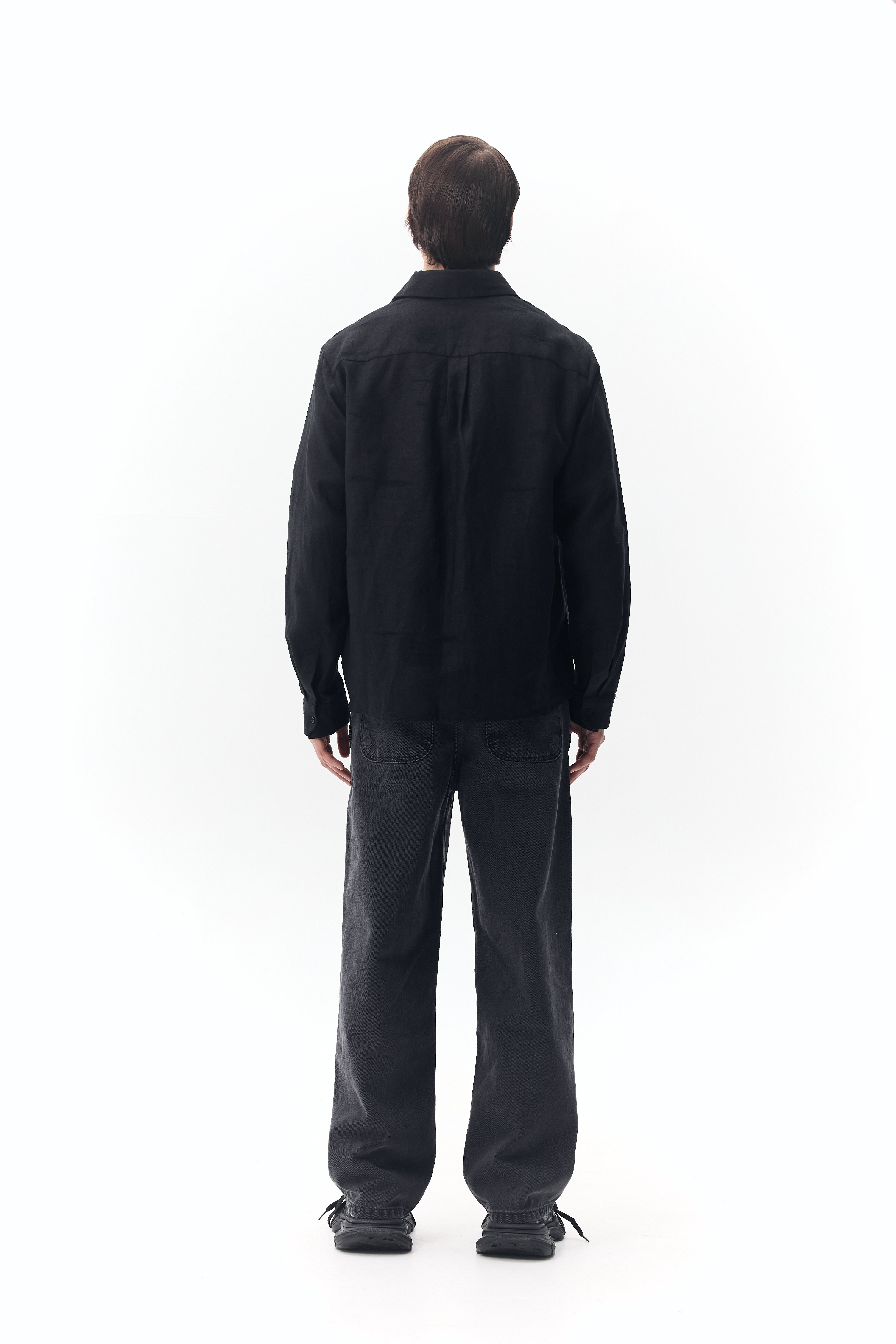 Distressed Linen Shirt