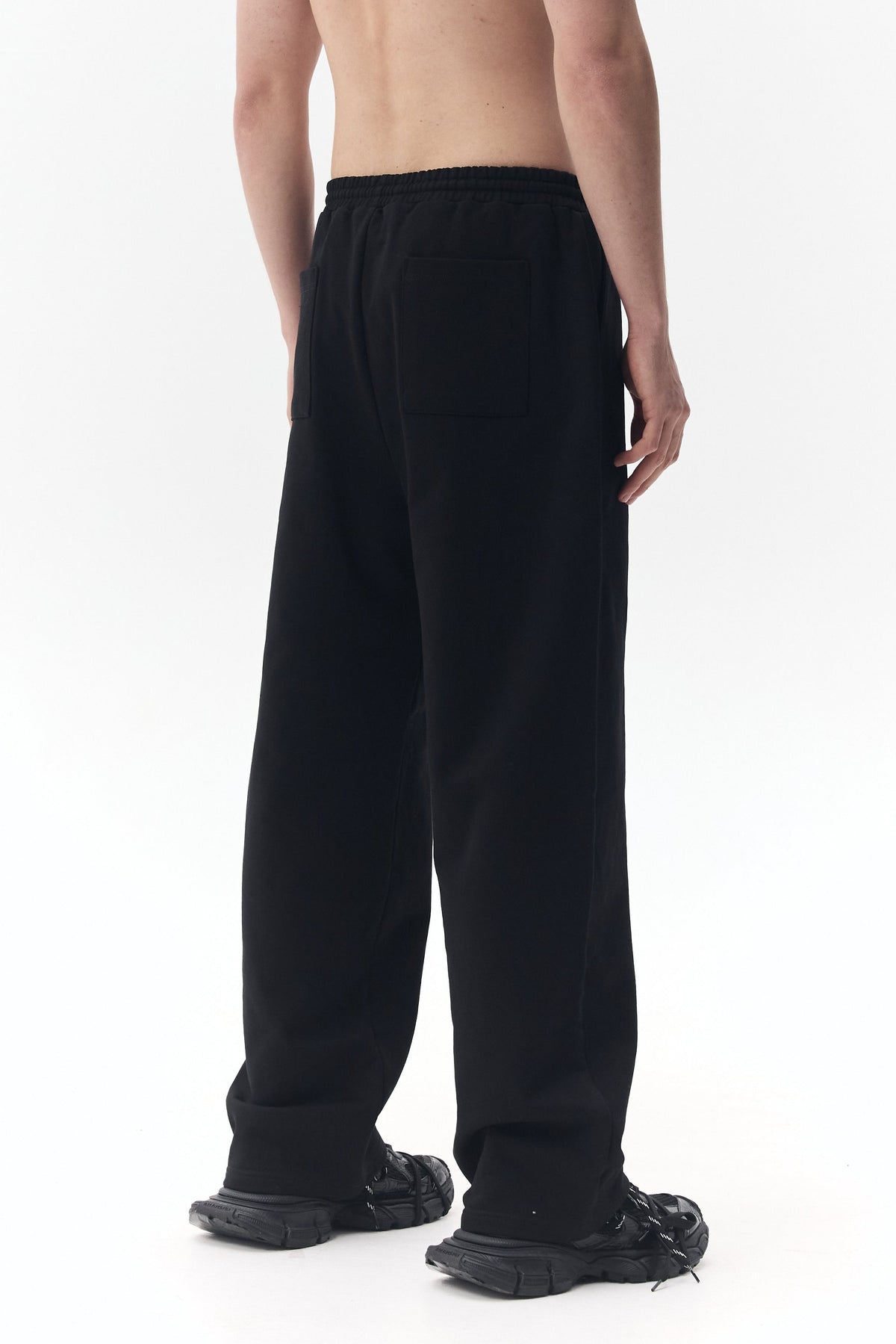 Jersey Pants with "KLOTT" Logo Embroidery