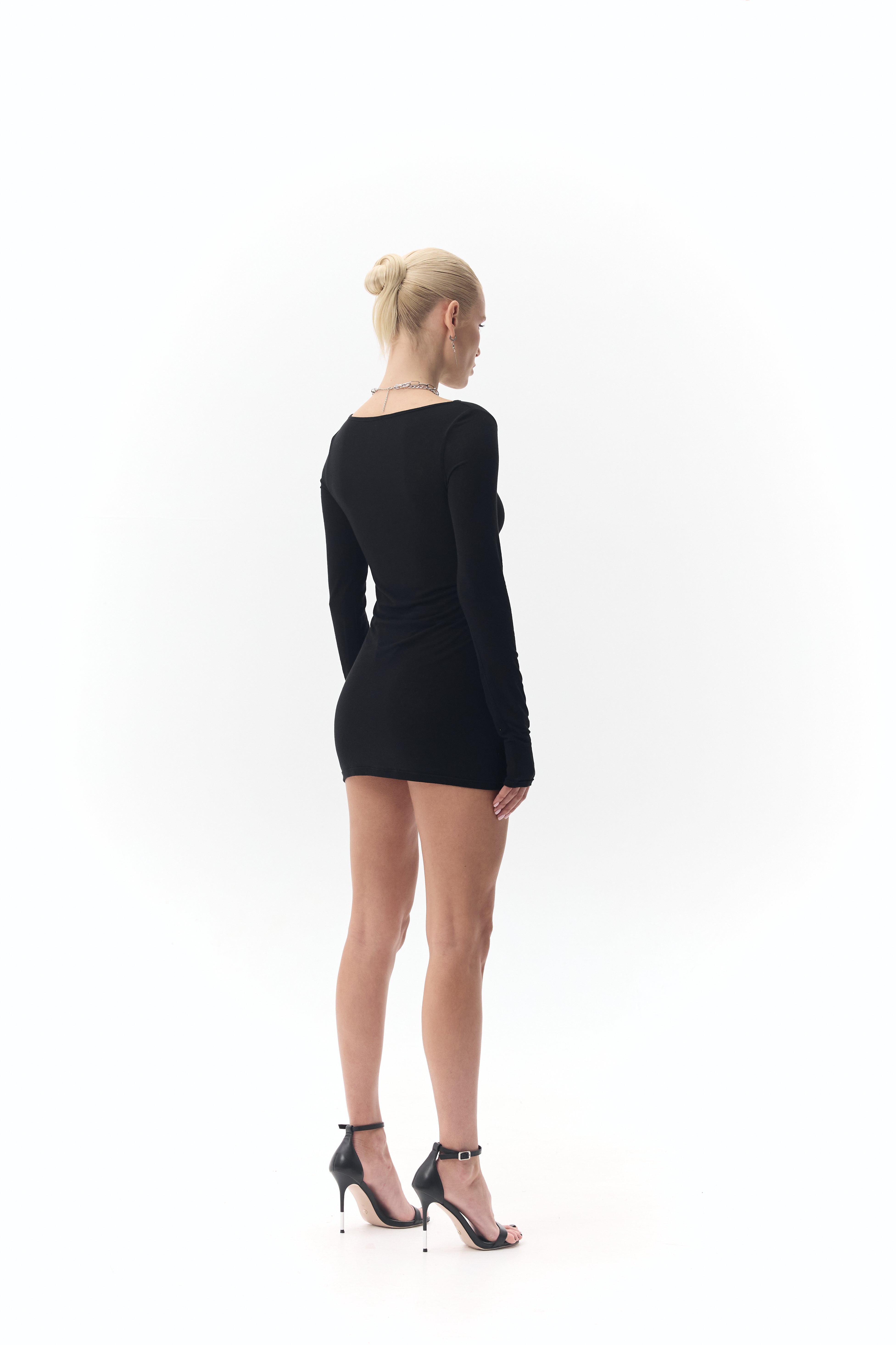 Sheer Mini Dress "Noir"