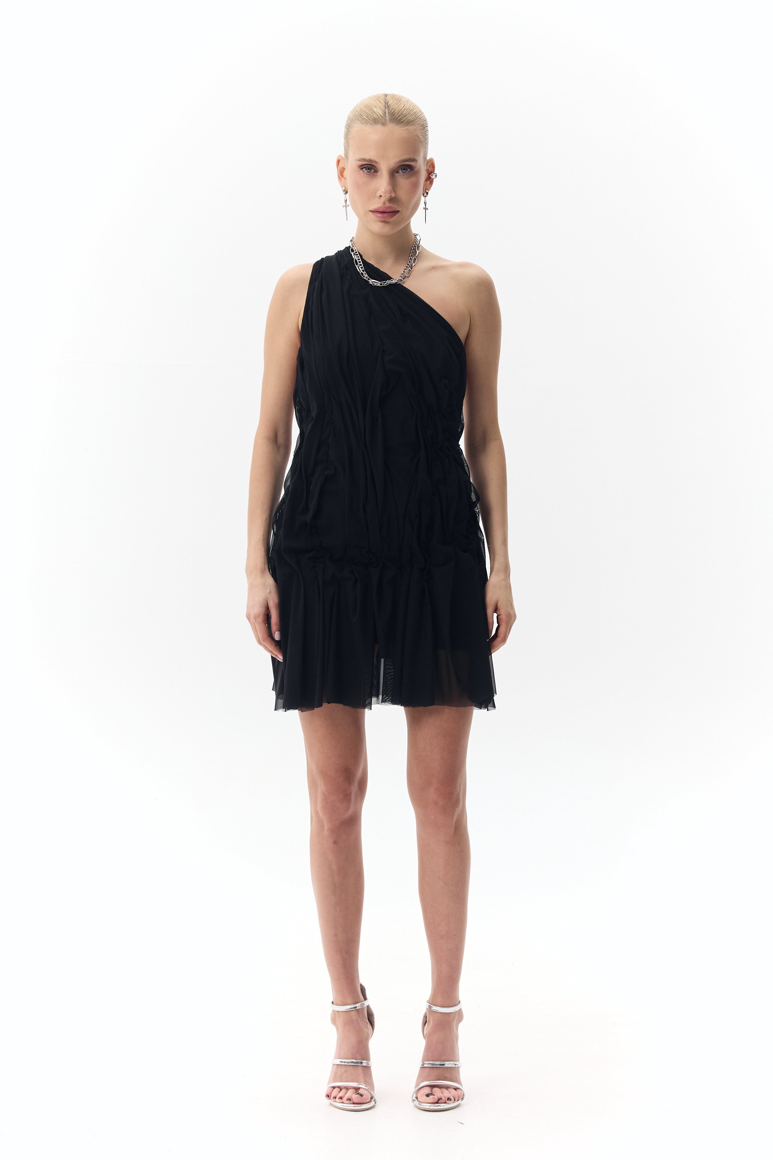 Crafted Mini Dress "Sigh"