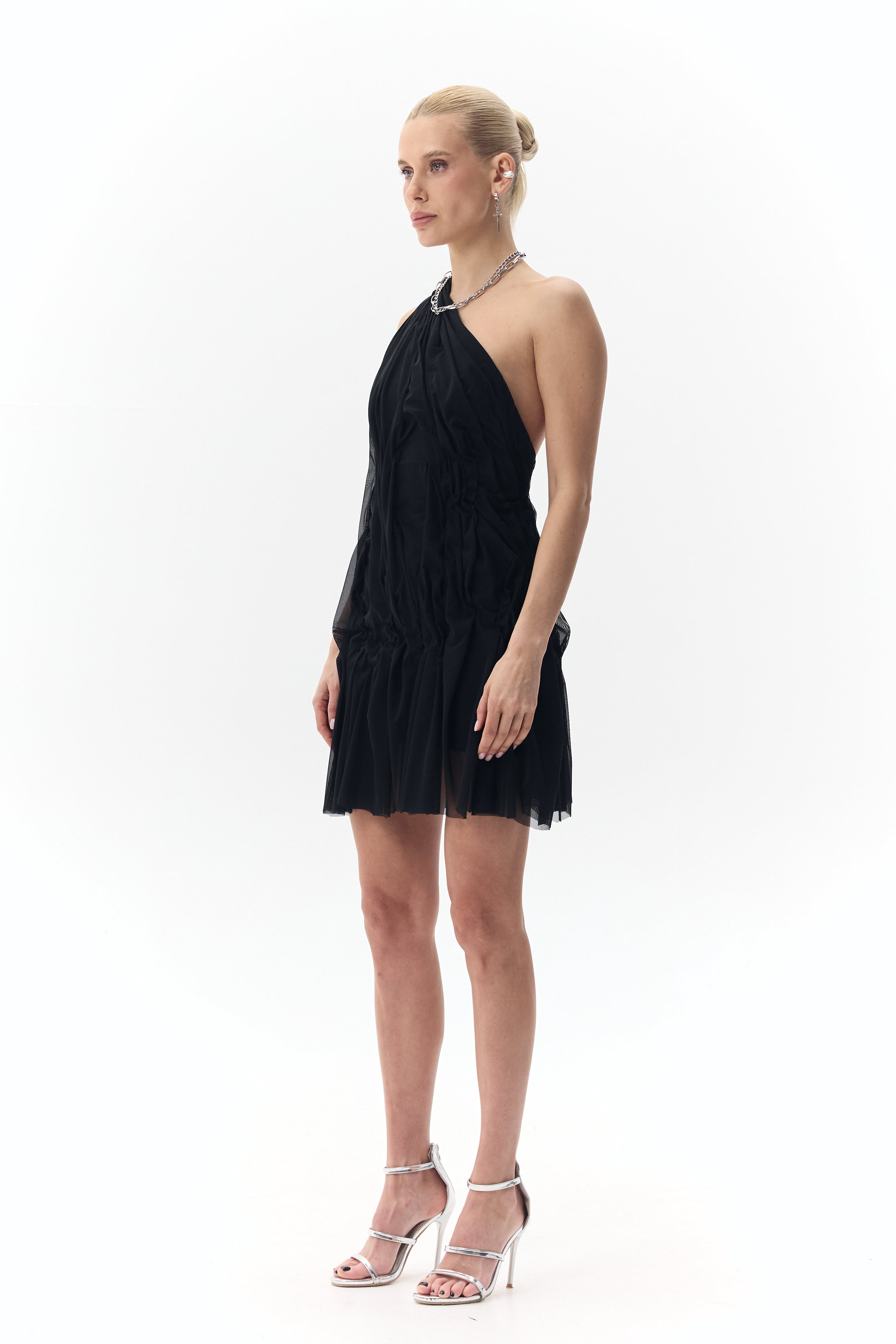 Crafted Mini Dress "Sigh"