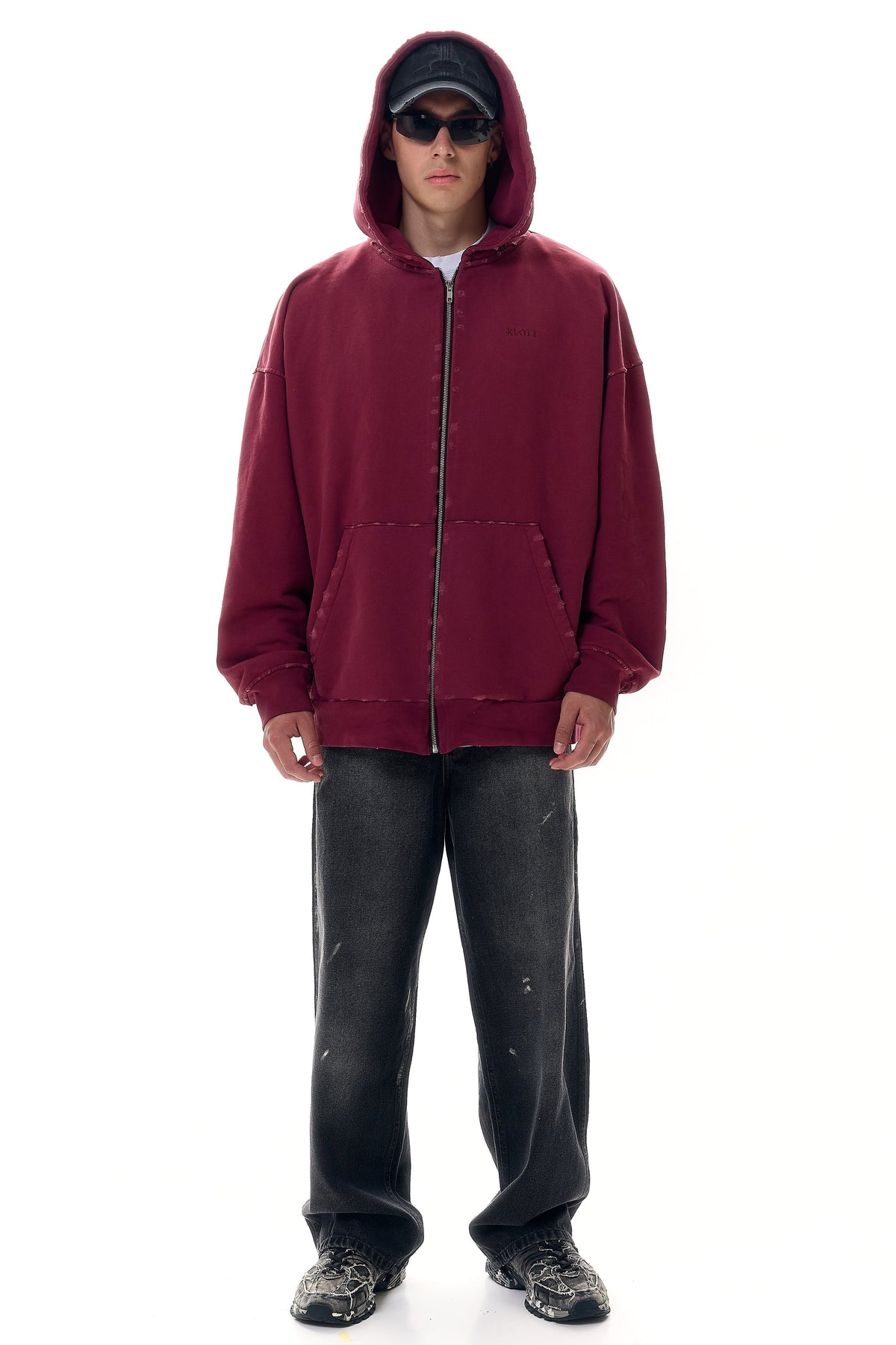 Oversized Hoodie with KLOTT Embroidery