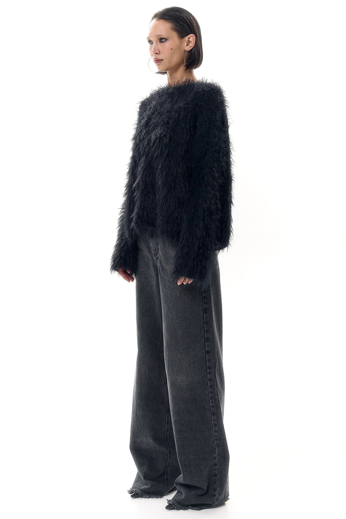 Hand-Knitted Merino Wool Sweater