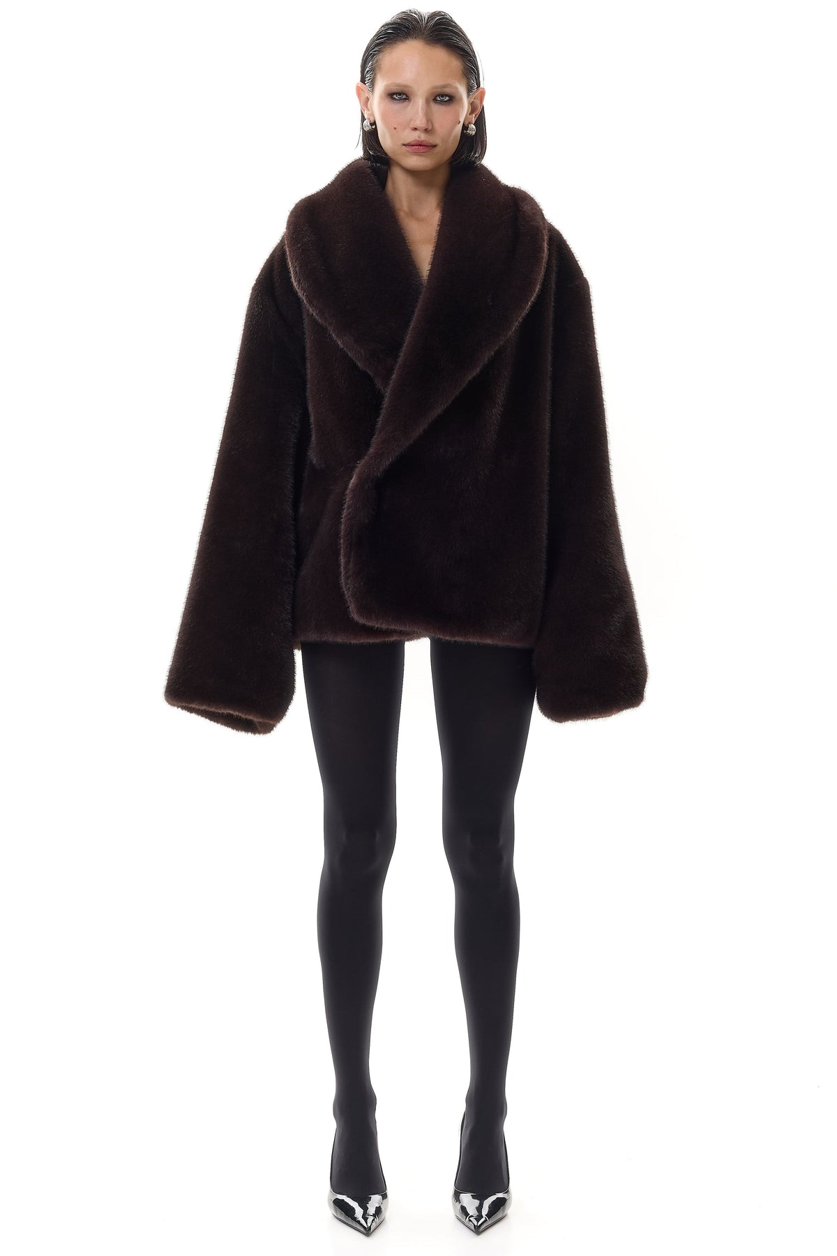 Insulated Faux Fur Coat