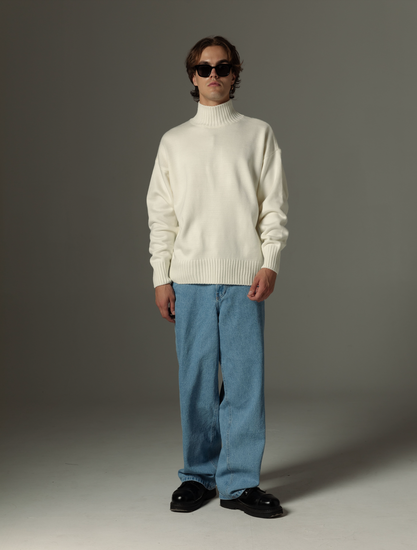 TURTLENECK WOOL BLEND SWEATER