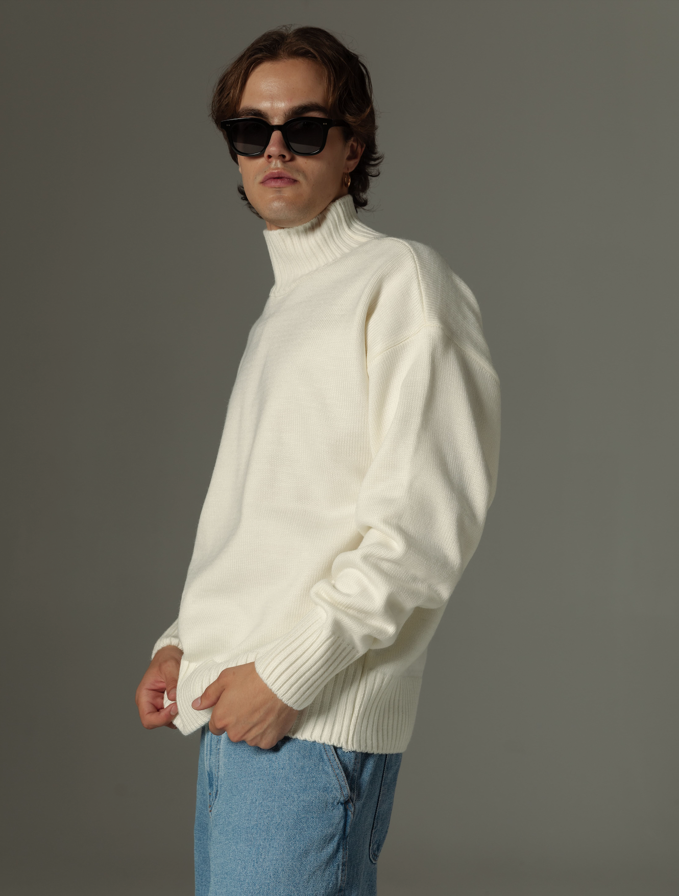 TURTLENECK WOOL BLEND SWEATER