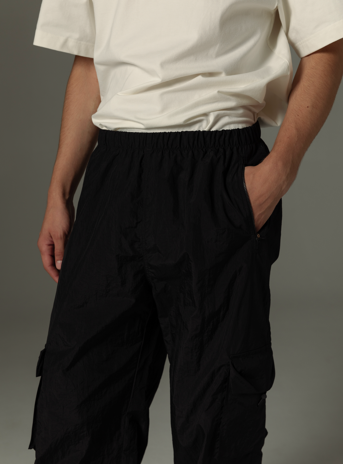 Nylon Cargo Pants