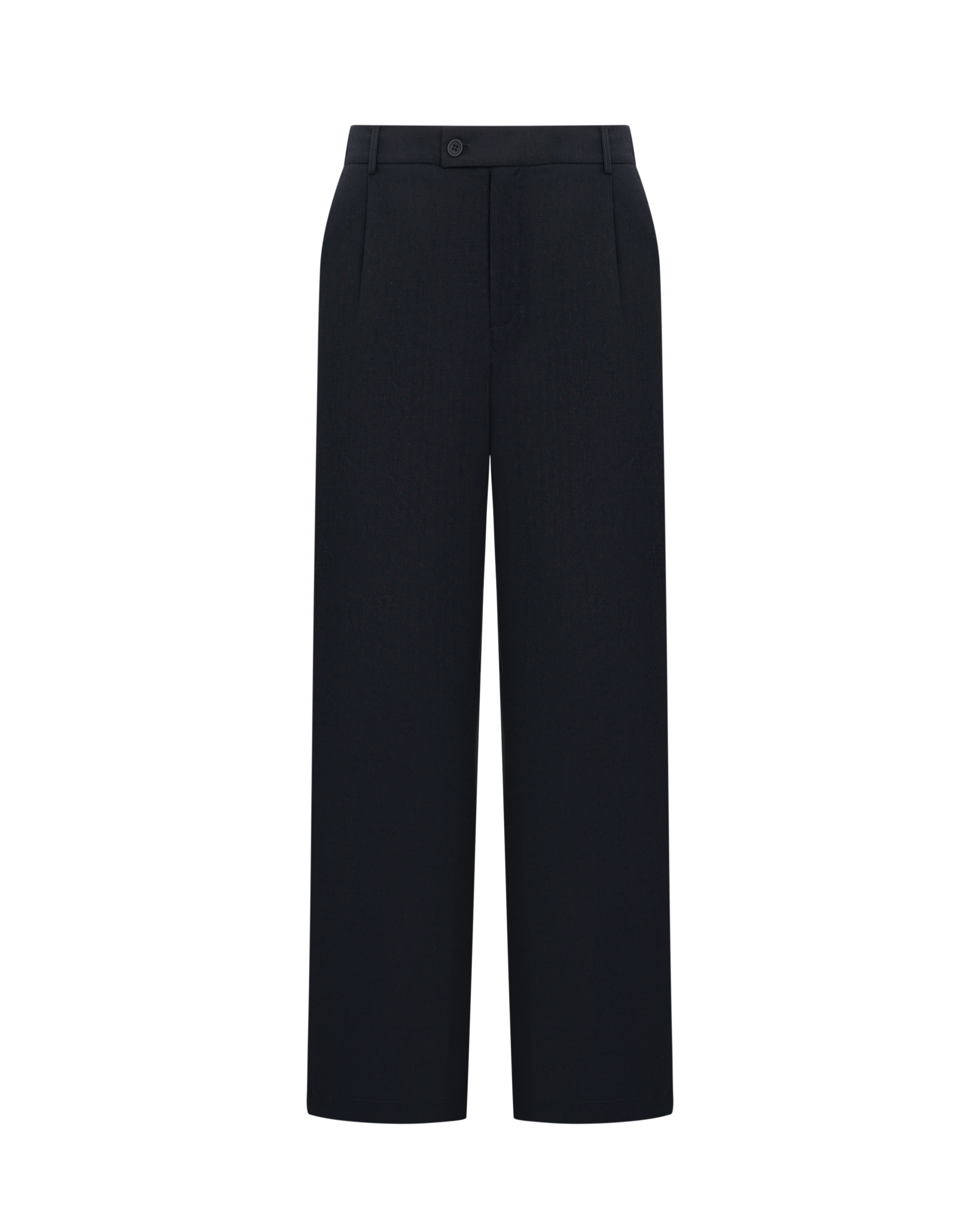 LINEN BLEND TROUSERS