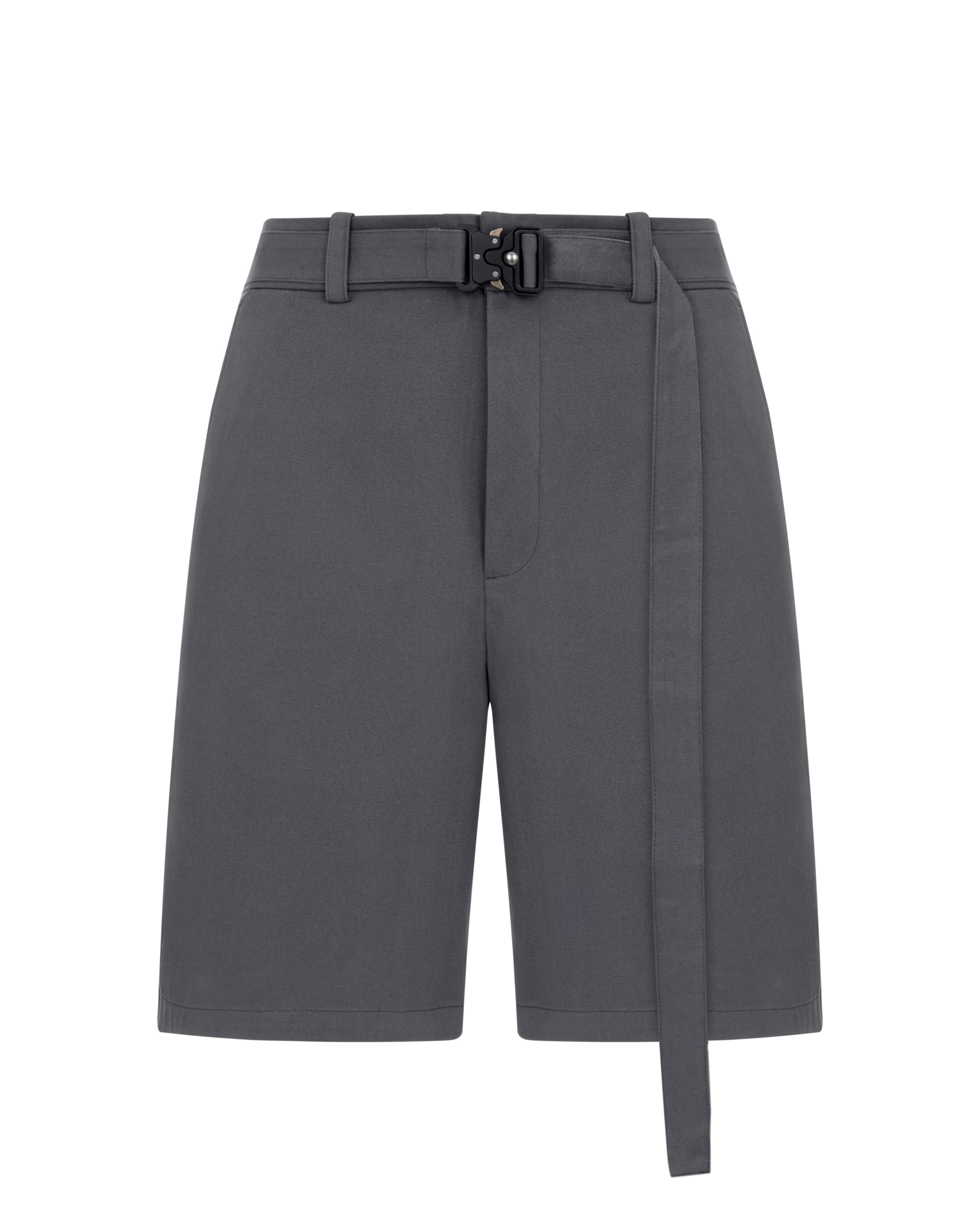 LOOSE FIT COTTON BELTED SHORTS