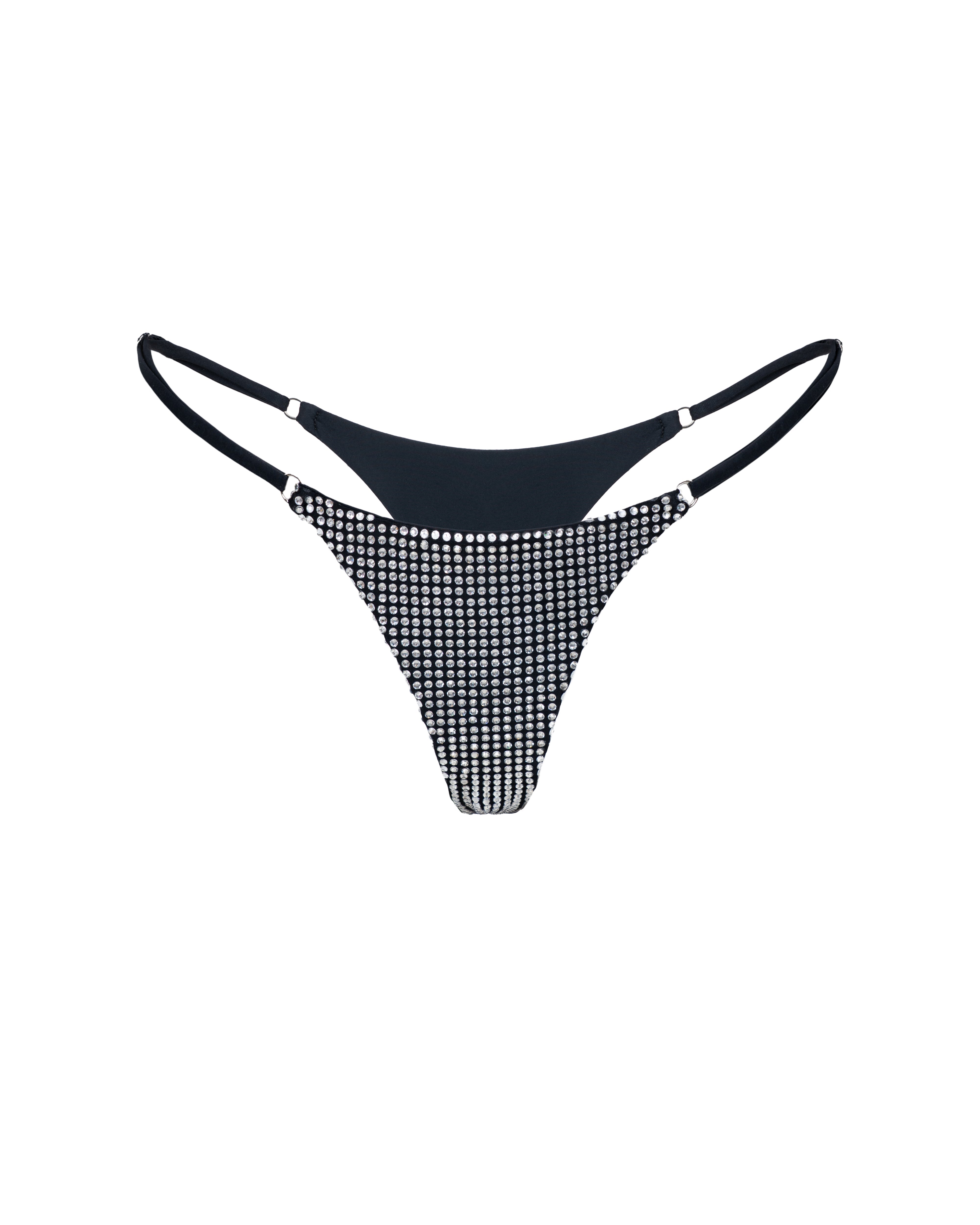 “Spark” Rhinestone Bikini Bottoms