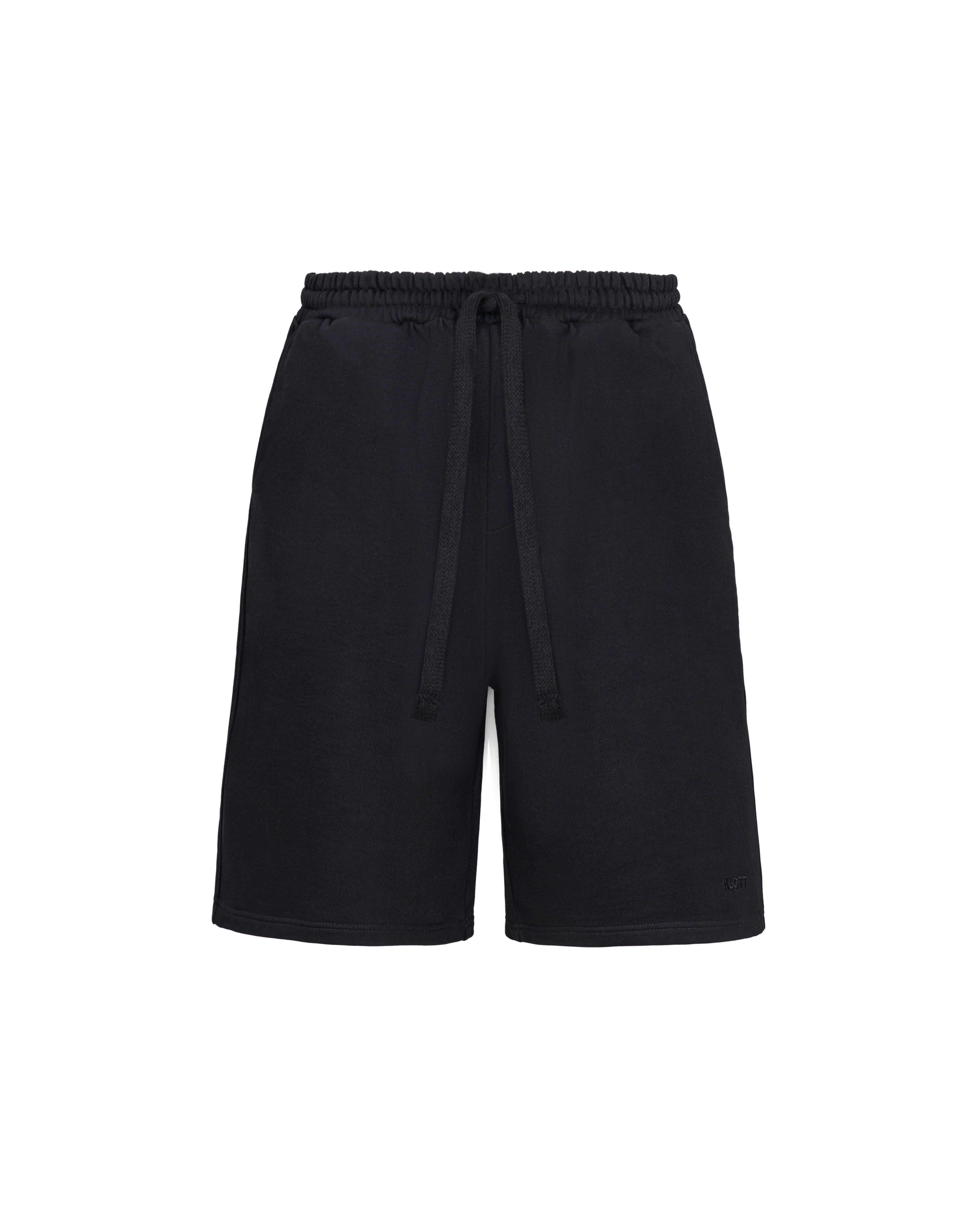 Jersey Shorts with "KLOTT" Logo Embroidery
