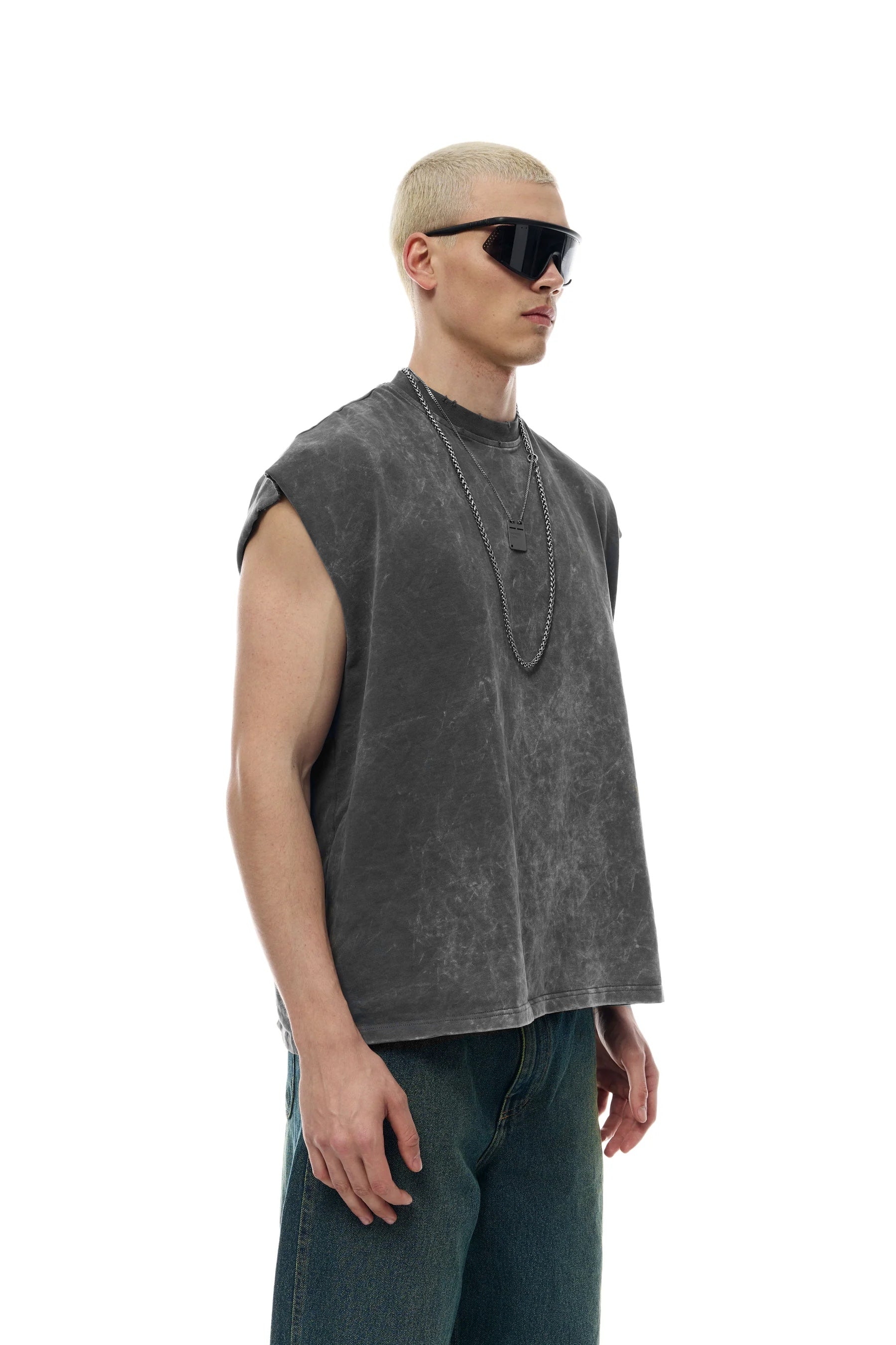 OVERSIZED FIT COTTON TANK TOP