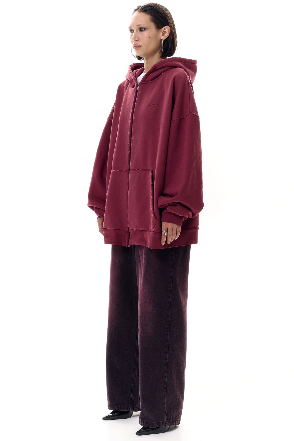 Oversized Hoodie with KLOTT Embroidery