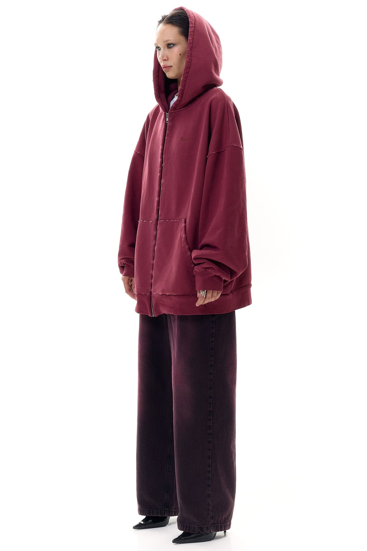 Oversized Hoodie with KLOTT Embroidery