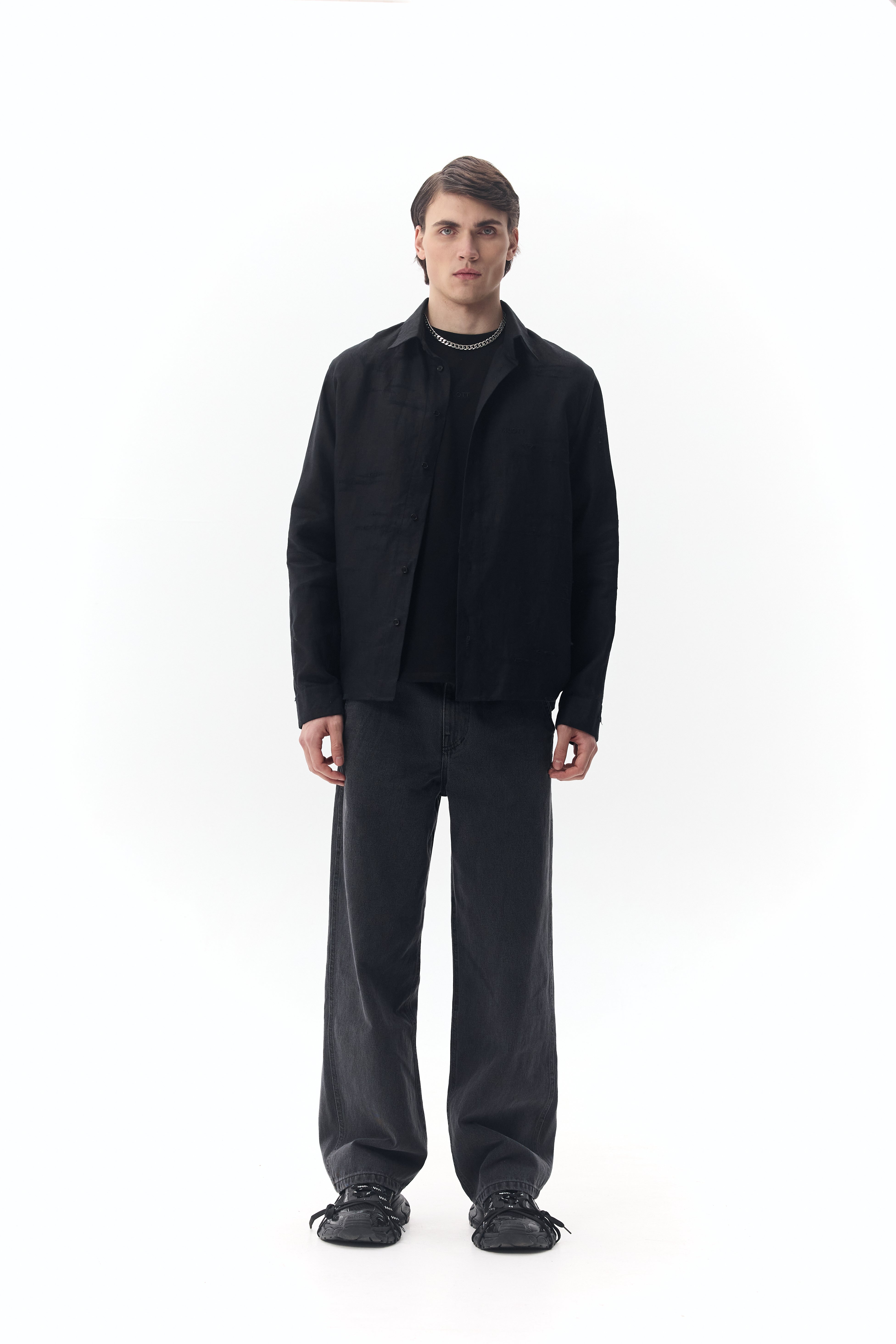 Distressed Linen Shirt