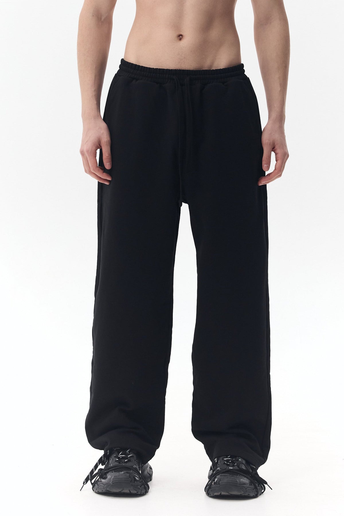 Jersey Pants with "KLOTT" Logo Embroidery