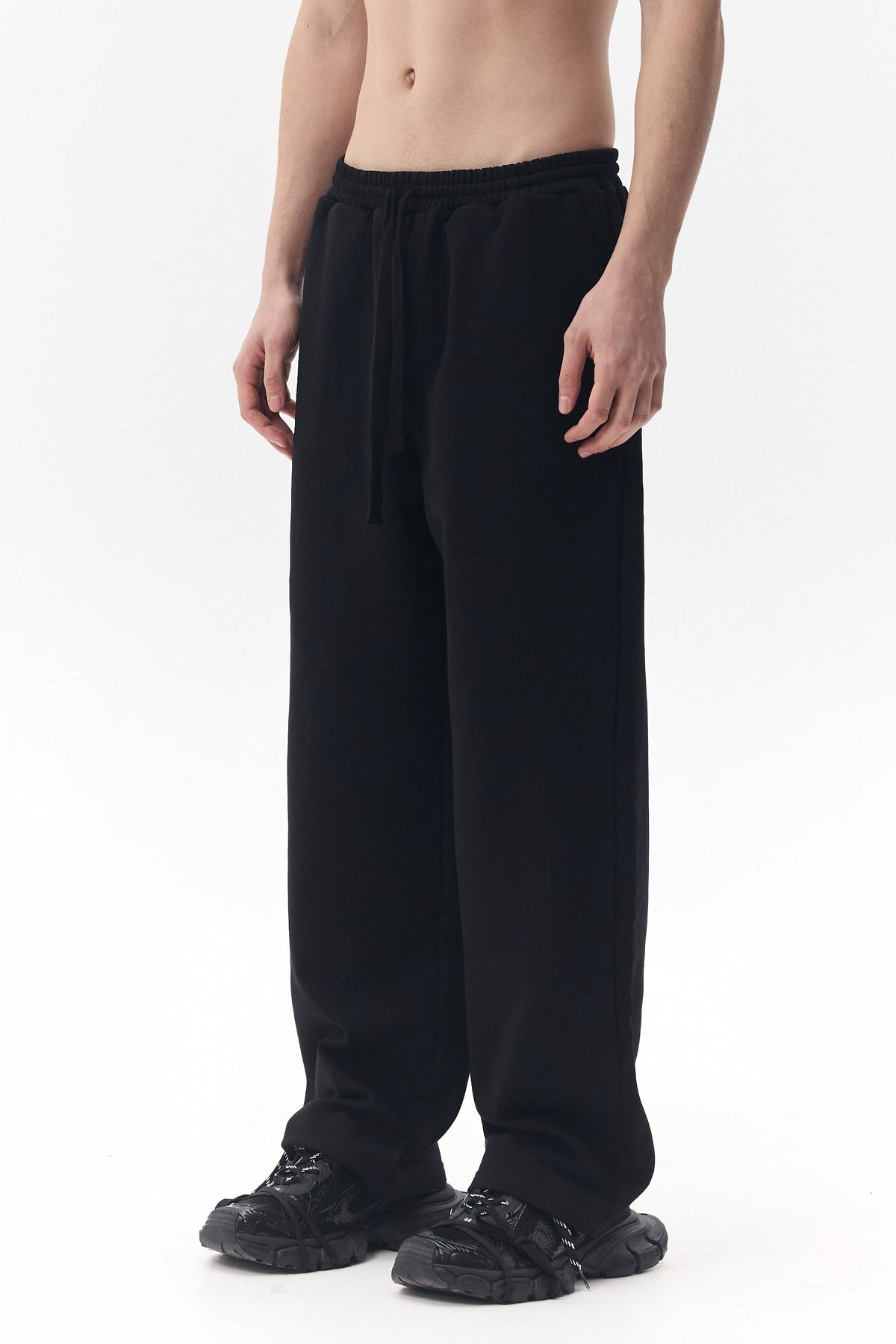 Jersey Pants with "KLOTT" Logo Embroidery
