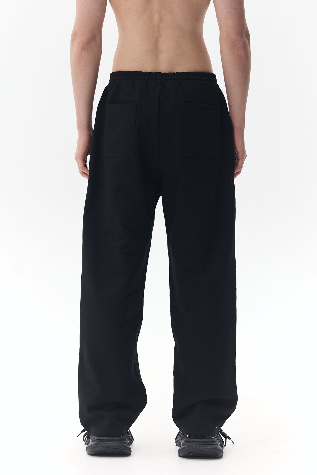 Jersey Pants with "KLOTT" Logo Embroidery