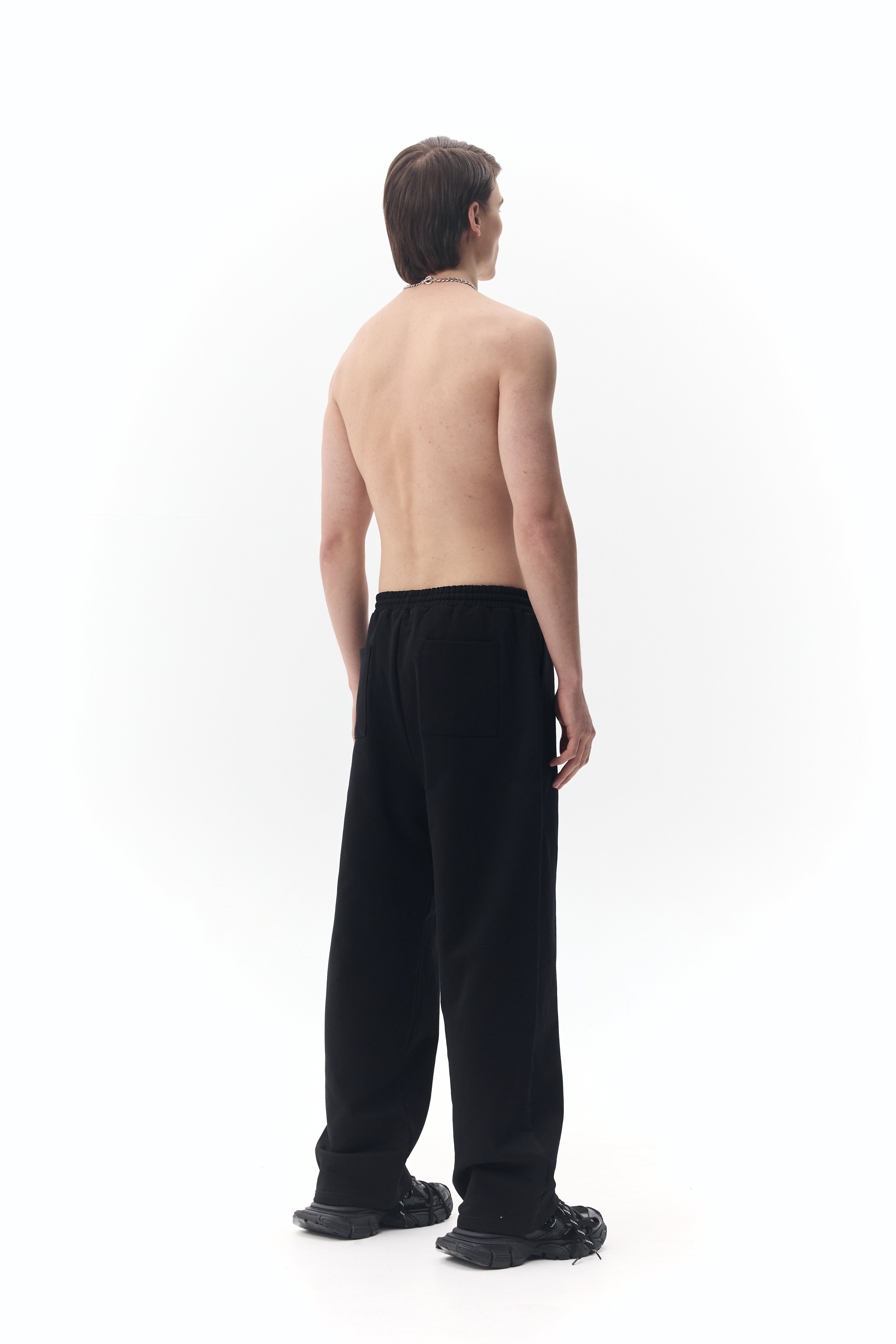 Jersey Pants with "KLOTT" Logo Embroidery