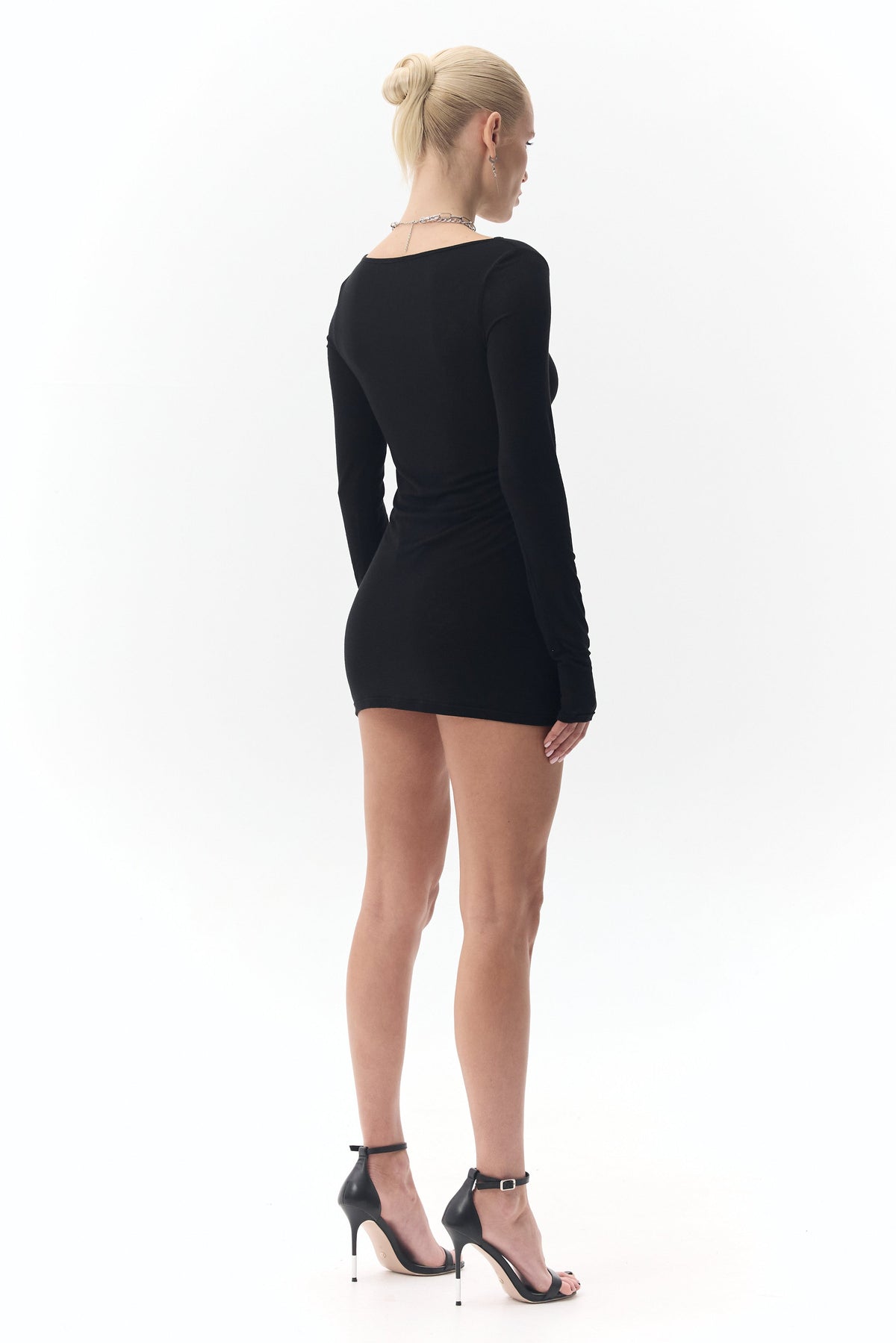Sheer Mini Dress "Noir"