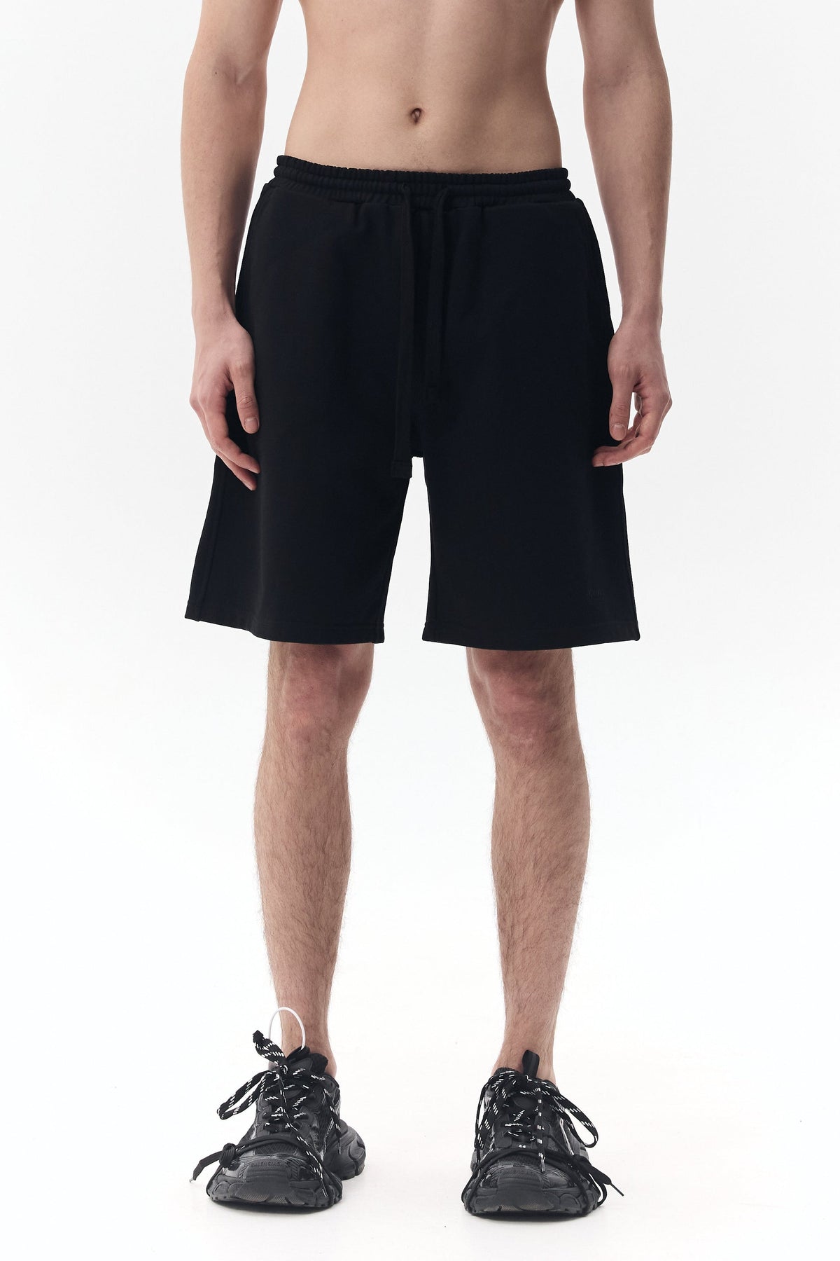 Jersey Shorts with "KLOTT" Logo Embroidery
