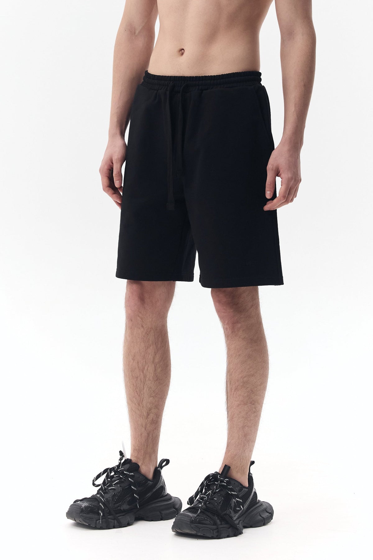 Jersey Shorts with "KLOTT" Logo Embroidery