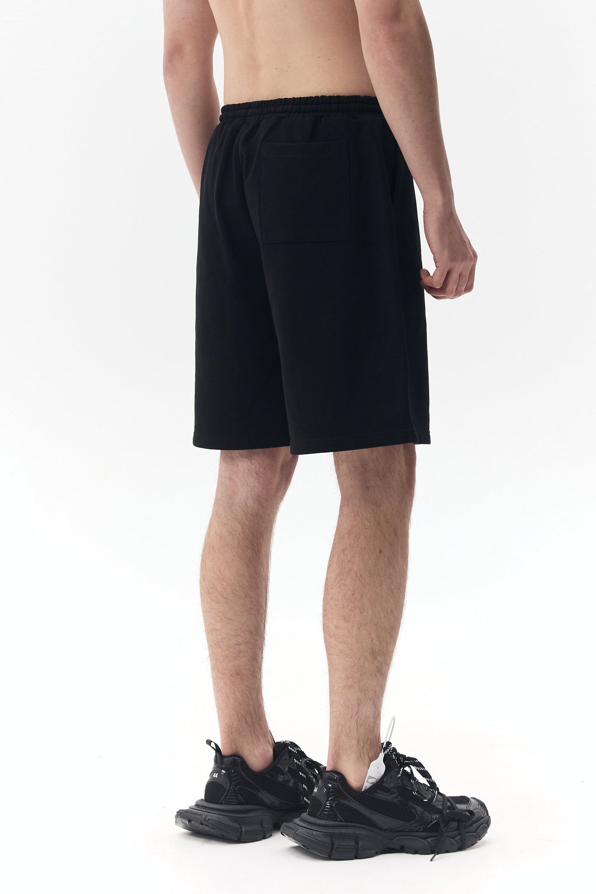 Jersey Shorts with "KLOTT" Logo Embroidery