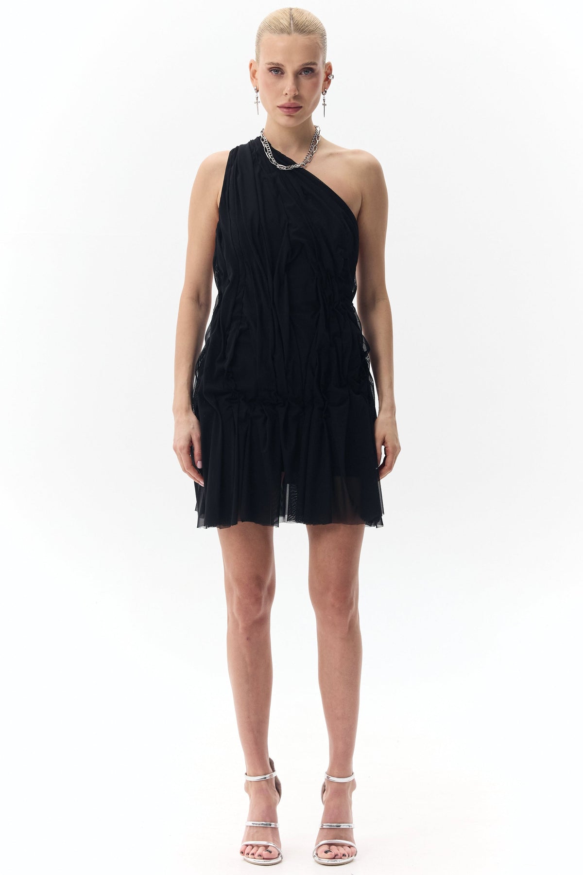 Crafted Mini Dress "Sigh"