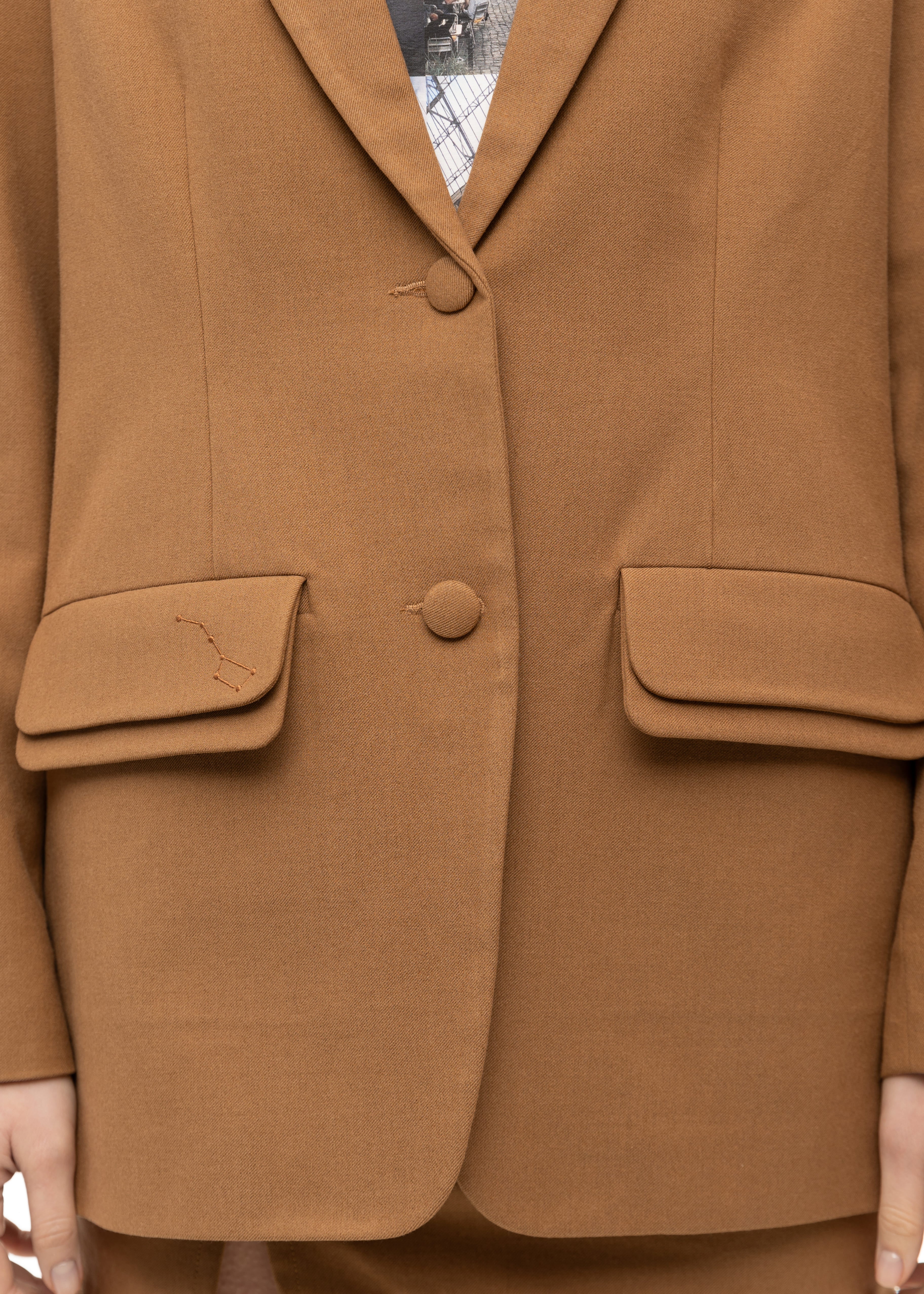 WOOL BLEND OVERSIZED FIT BLAZER